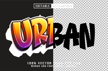 Urban Graffiti Text - Editable Text Effect