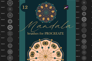 Mandala brushes for Procreate