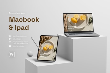 Device With Background Mockup