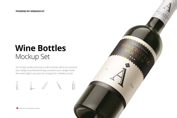 Wine Bottle Mockup