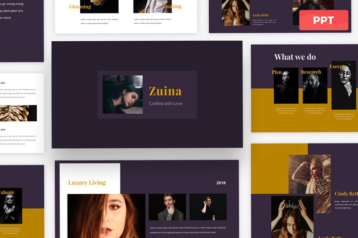 Zuina - Elegant Powerpoint Presentation Template