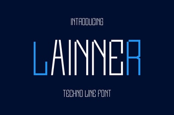 Lainner Techno Line Font.