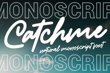 Catchme | Monoscript Font