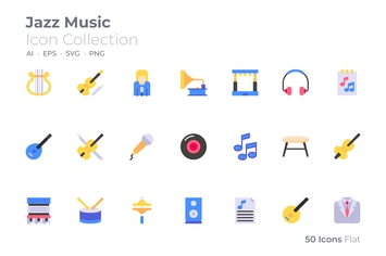 Jazz Music Color Icon
