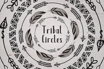63 Tribal Circles. Logo & Badge 