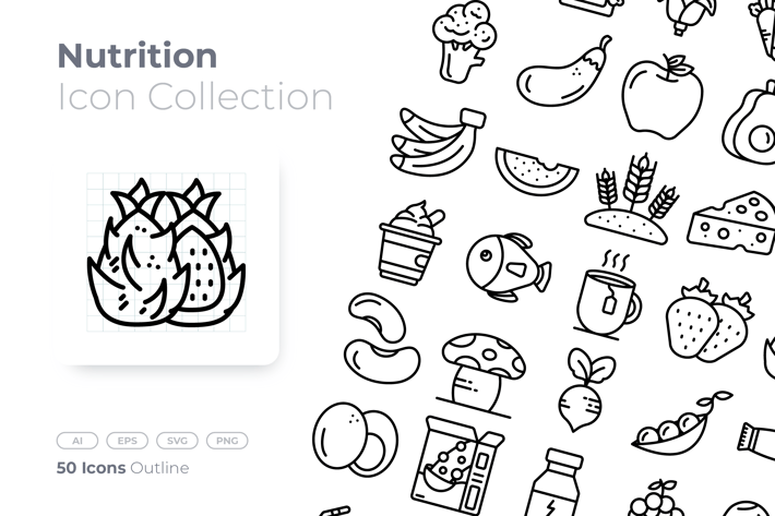 Nutrition Outline Icon