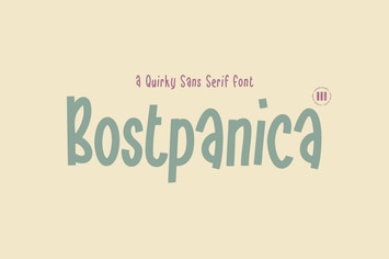 Bostpanica - A Playful Font