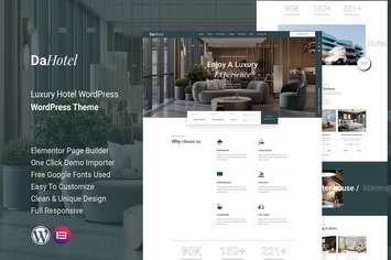 Dahotel - Luxury Hotel WordPress Theme 
