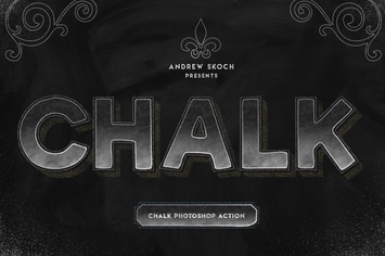 Chalk Lettering - Photoshop Action
