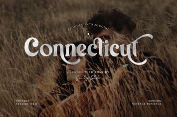 Connecticut Modern Vintage Typeface