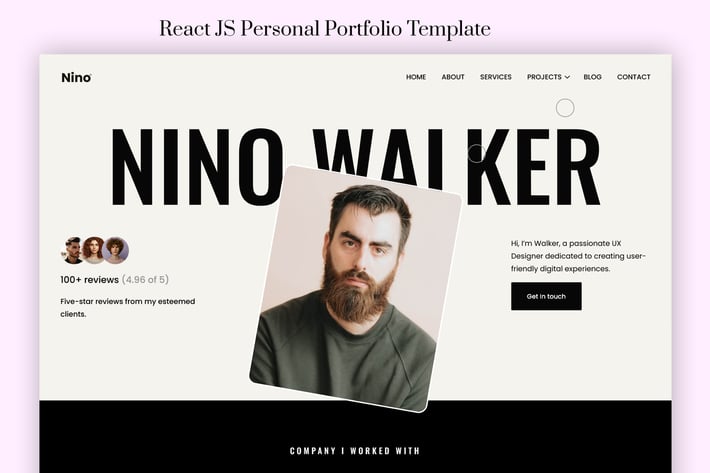 Nino - React JS Personal Portfolio Template
