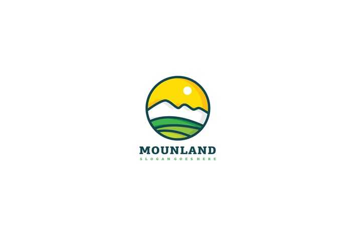 Mountain Land Logo Template