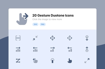 Gesture Duotone Icons