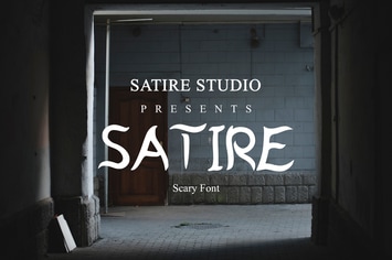 Satire - Scary Font