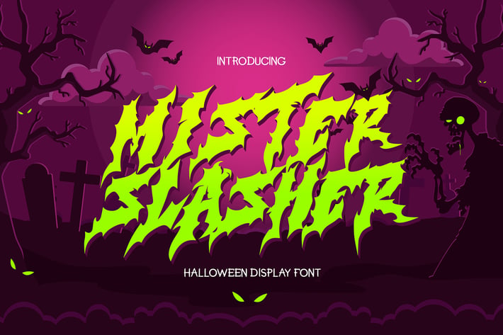 Mister Slasher - Halloween Font
