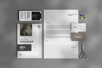 Minimalist Stationery - Scene Creator Mockup