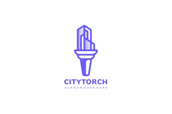 City Torch Logo