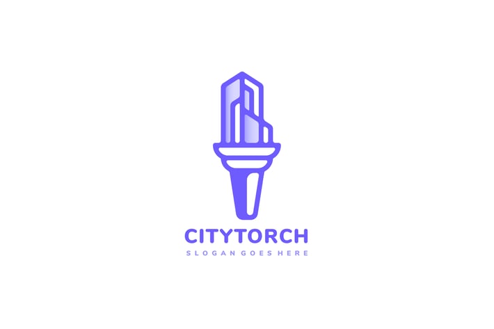 City Torch Logo