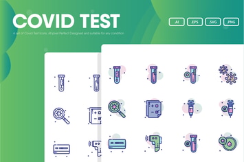 Covid Test Icon Pack