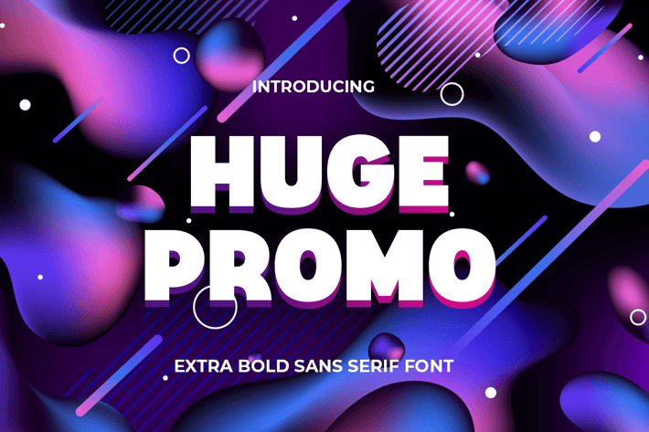 HUGE PROMO - Extra Bold Sans Serif Font