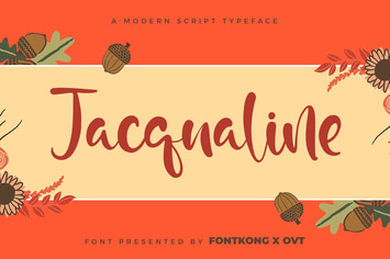 Jacqualine - A Modern Script Typeface