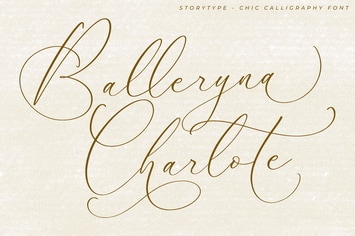 Balleryna Charlote Chic Calligraphy Font