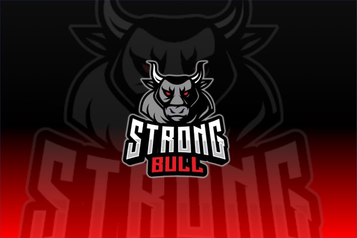Strong Bull Sport and Esport Logo Template