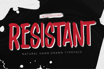 Resistant - Natural Hand Drawn Typeface