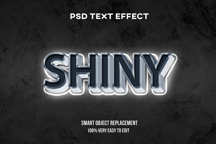 Shiny text effect