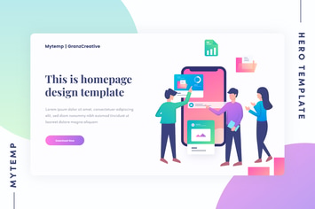 Mytemp - Teamwork Illustration v8