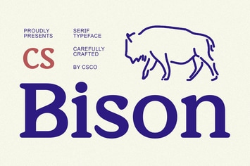  Bison – Retro Font