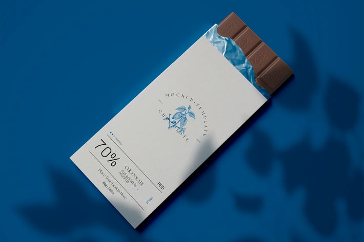 Wrapped Chocolate Mockup