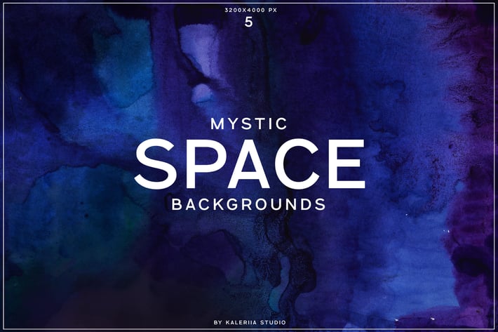 Mystic Space Watercolor Backgrounds