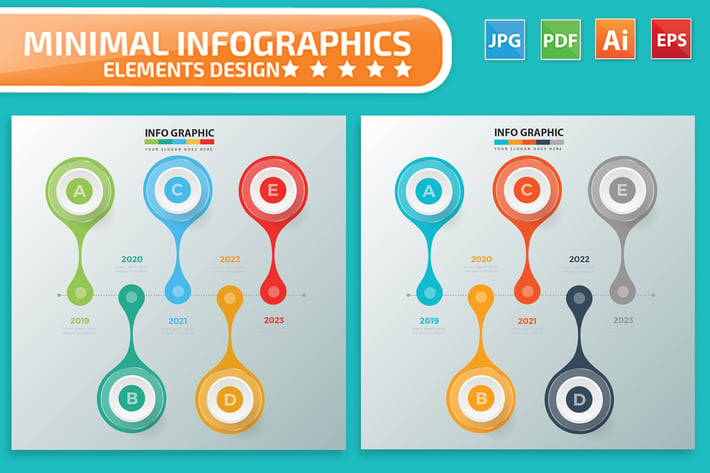 Timeline Infographic Elements Design