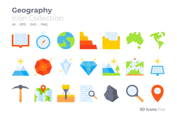 Geography Color Icon