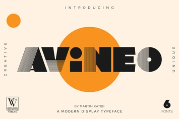 Avineo - Unique Display Typeface