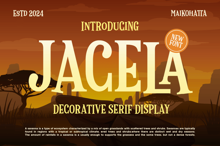 Jacela - Decorative Serif Display