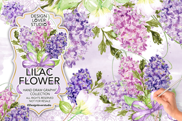 Watercolor LILAC design