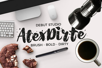 Alexdirte Brush Font