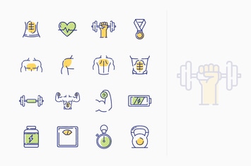 Healthy Lifestyle - Workout Icons - Outline Series