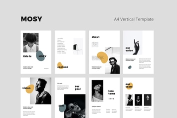 MOSY - A4 Vertical Keynote Template