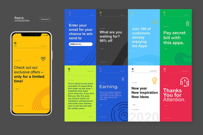 Post it Instastories Title - Powerpoint