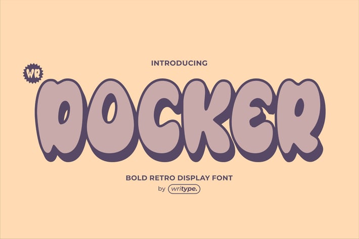 Docker - Chubby Display Font