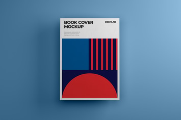Vertical Book Hardcover Mockup