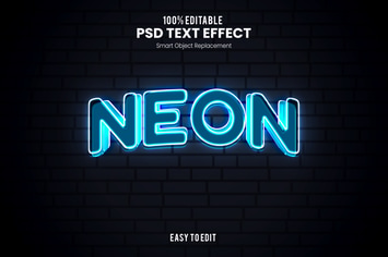 Neon - Neon PSD Text Effect