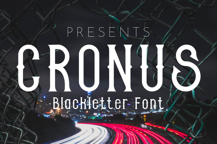 CRONUS - Blackletter font