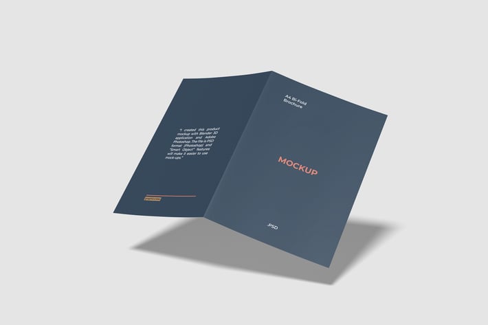A4 Bifold Brochure Mockup