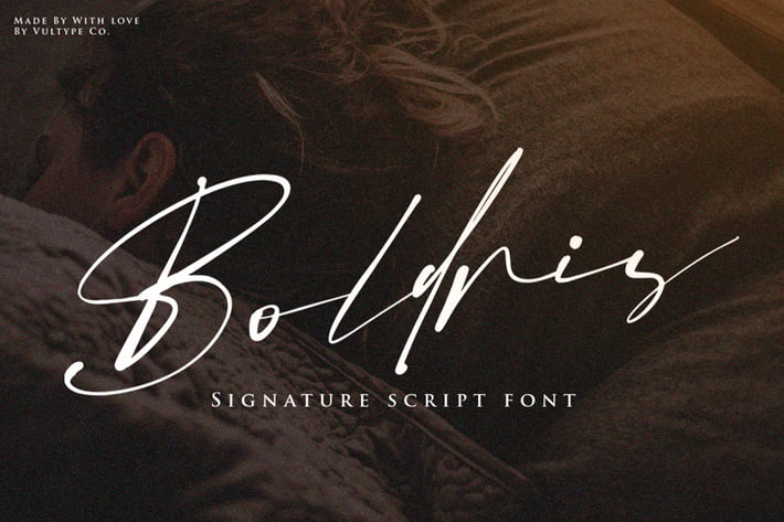 Bolderis Signature Font