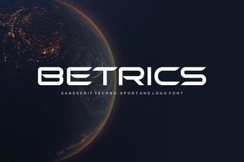 Betrics - Sans Serif Techno Sport and Logo Font
