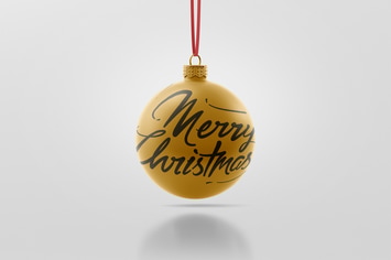 Christmas Ball Mockup 2